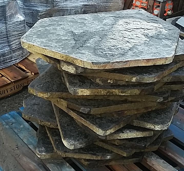 1.25" Honed Basalt Flagstone Bricks n Blocks
