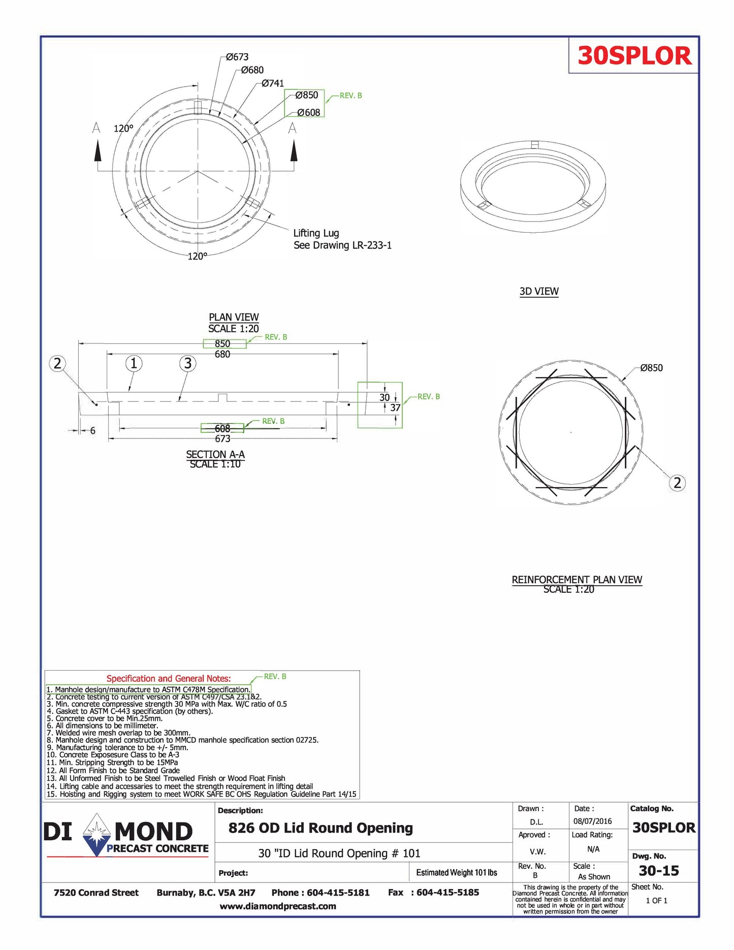 30" OUTER RING