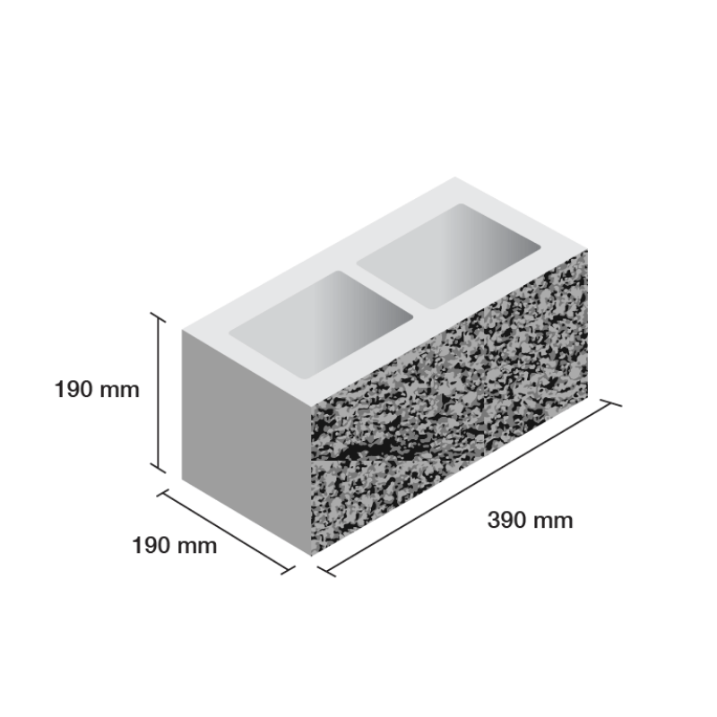 Rough Face Concrete Block