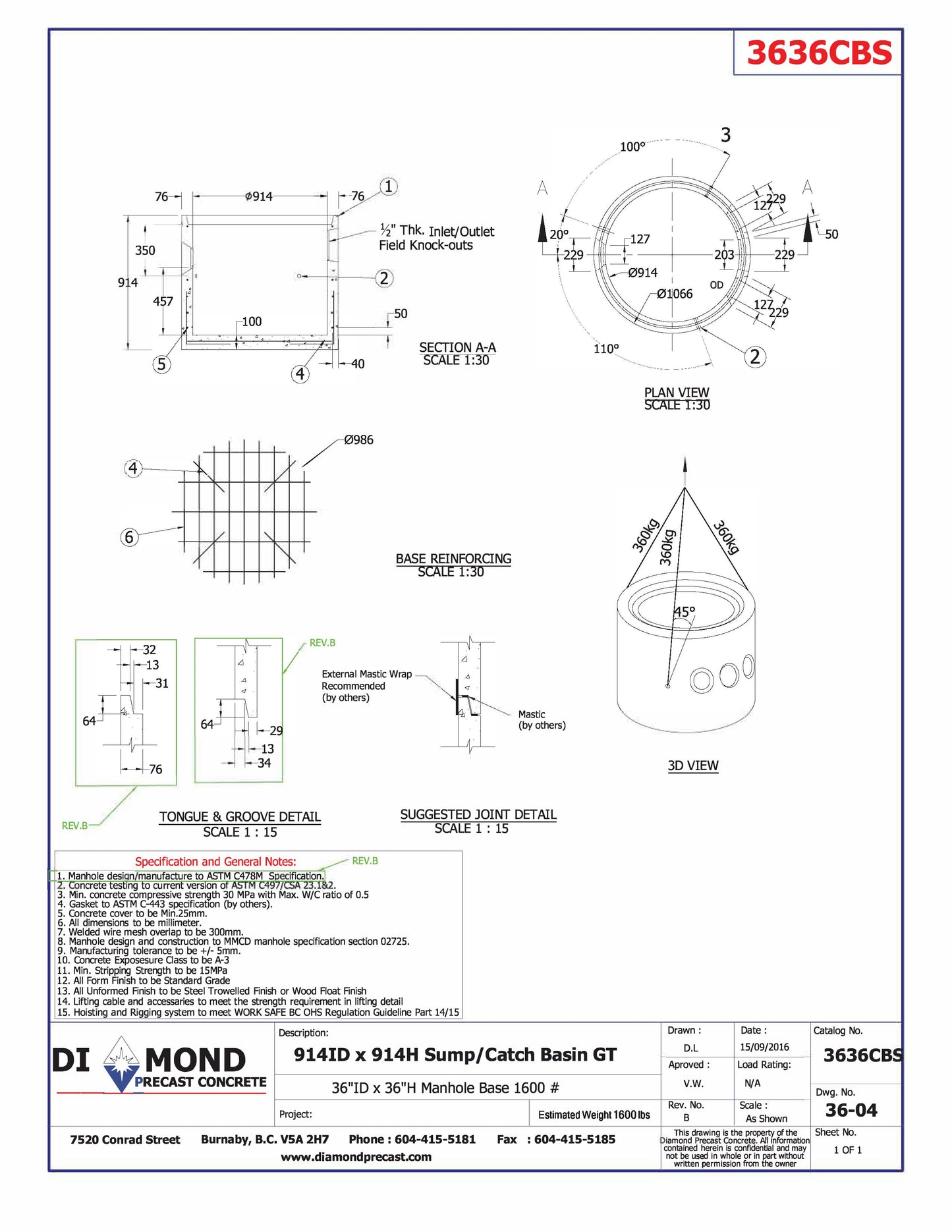 36"X36"SUMP 2in1ou