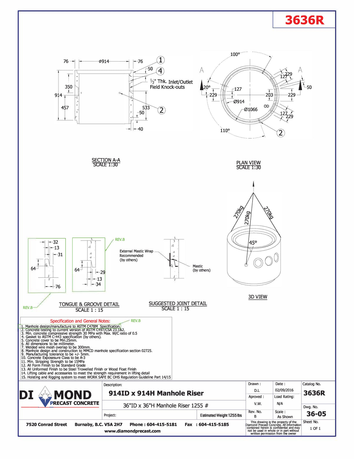 B 36 Box Riser 36