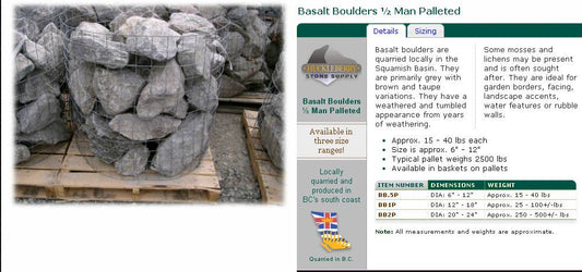 1 MAN BASALT BOULDER