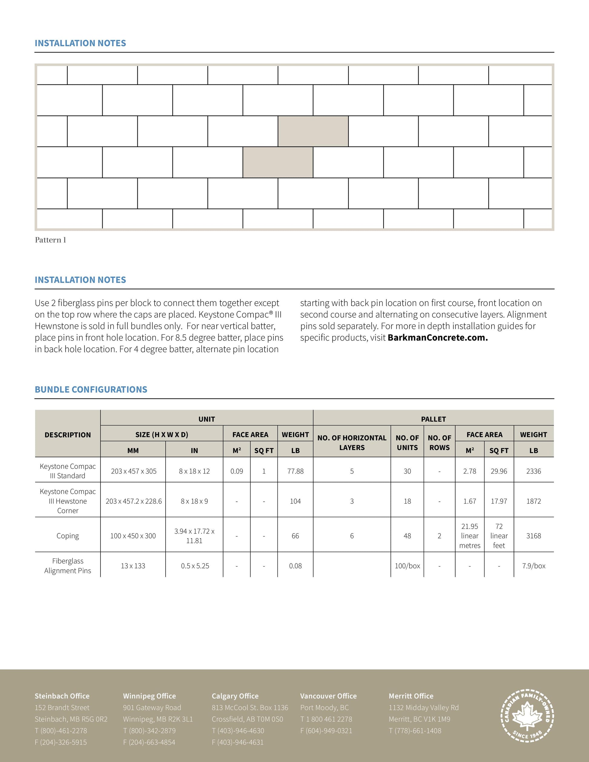 BARKMAN - KEYSTONE COMPAC III BLOCK – Bricks n Blocks
