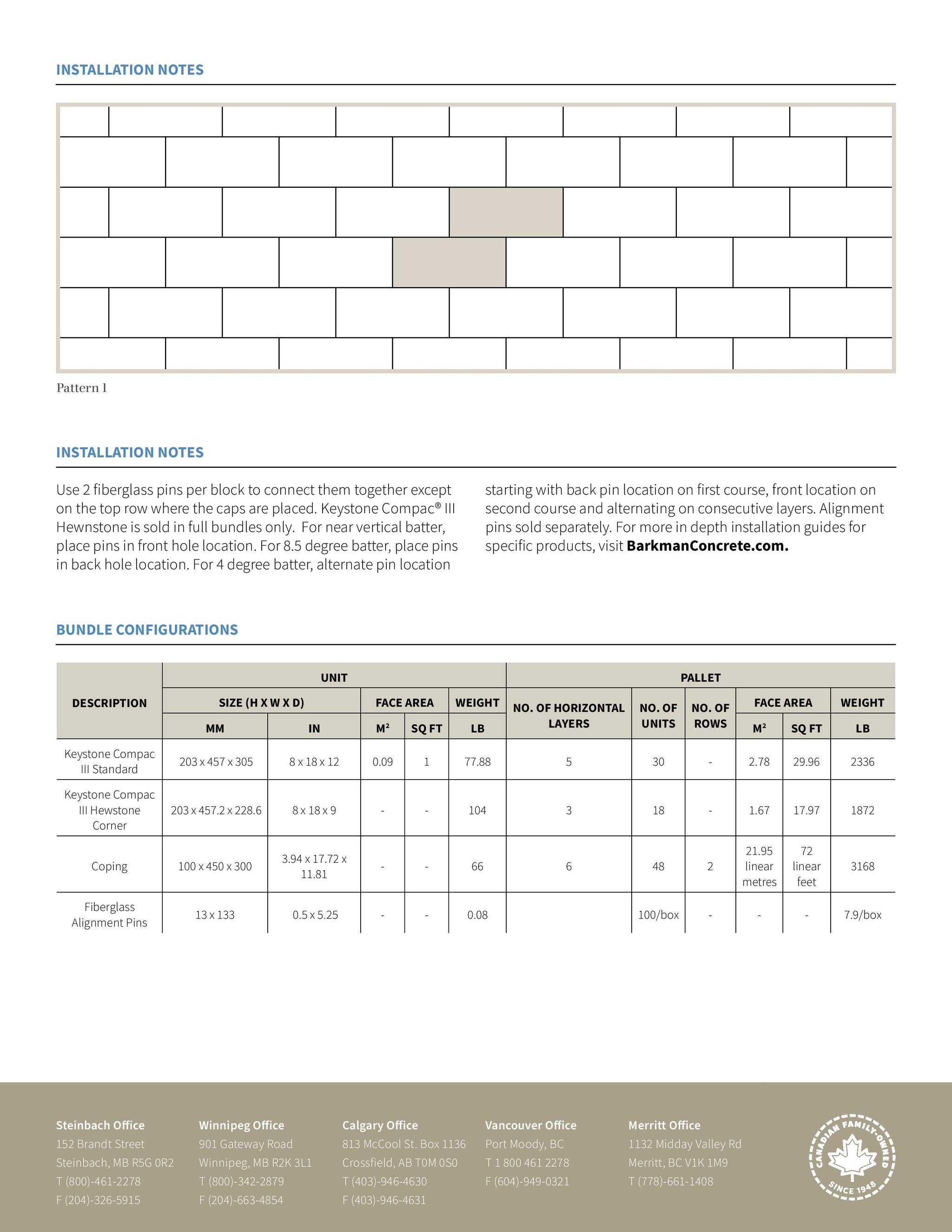 BARKMAN - KEYSTONE COMPAC III BLOCK – Bricks n Blocks